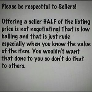 😊Plz No Lowballing! Giving very low discounts....